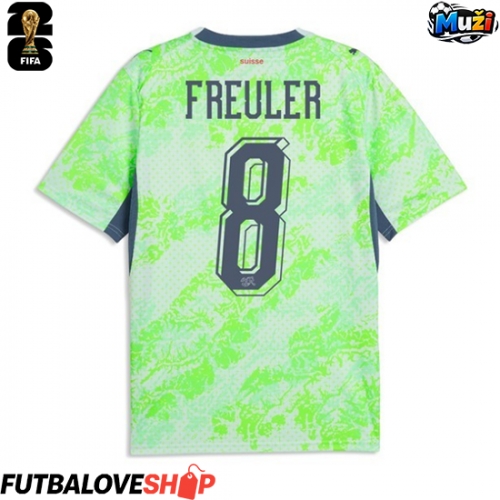 Dres Švajčiarsko Remo Freuler #8 Preč MS 2026 Krátky Rukáv